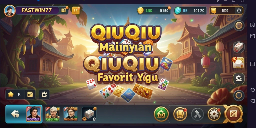 Tampilan gameplay menarik dari FASTWIN77 dalam permainan QiuQiu.