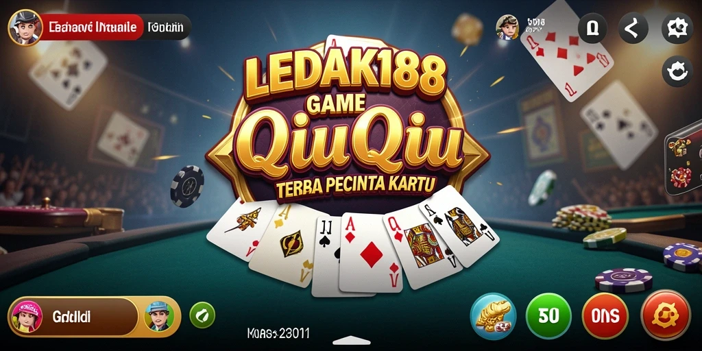 Tampilan gameplay QiuQiu yang seru dan interaktif di LEDAK188.