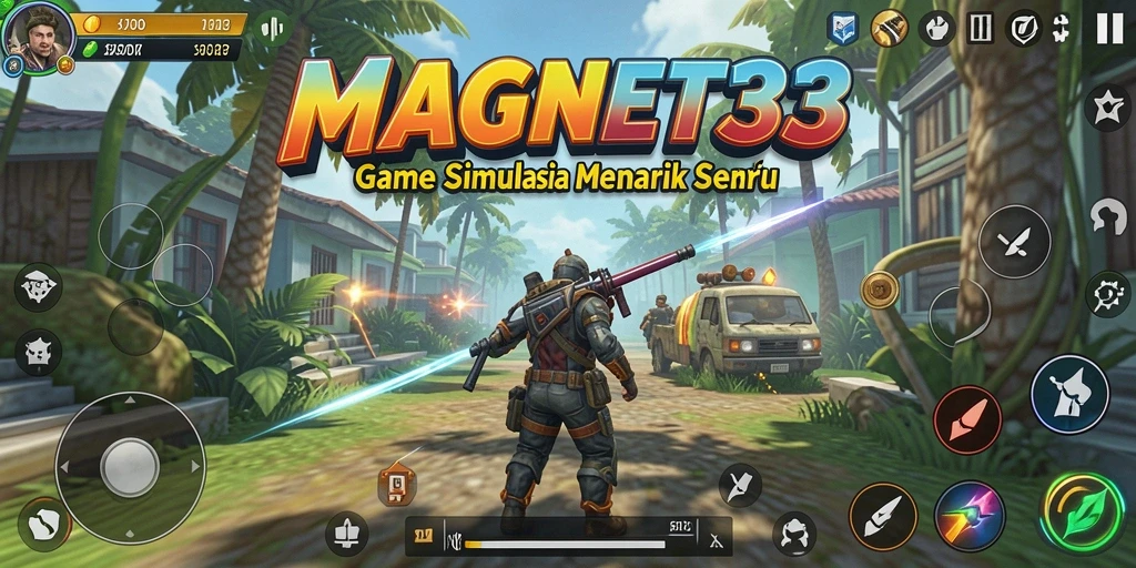 Screenshot gameplay <strong>MAGNET33</strong> menampilkan aksi simulasi yang mendebarkan.