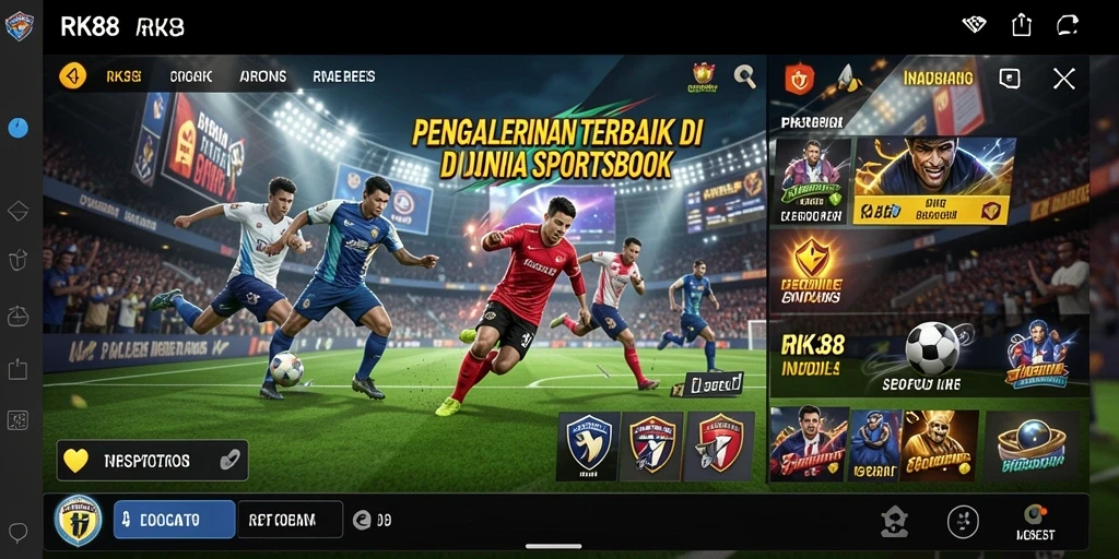 Tampilan menarik dari gameplay Sportsbook RK88 yang seru.